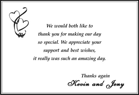 Wedding thank you card 9 - Parekh Cards